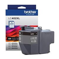 CARTUCHO DE TINTA BROTHER NEGRO LC402XLBK ALTO RENDIMIENTO HASTA 3,000 PAG CARTUCHO DE TINTA BROTHER NEGRO LC402XLBK ALTO RENDIMIENTO HASTA 3,000 PAG